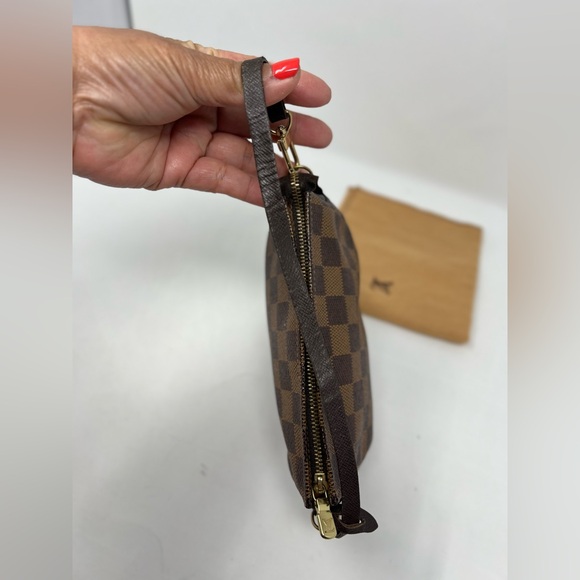 Louis Vuitton LV Trousse Pouch Bag Clutch Truth Makeup Brown Damier, Crossbody - Picture 14 of 16